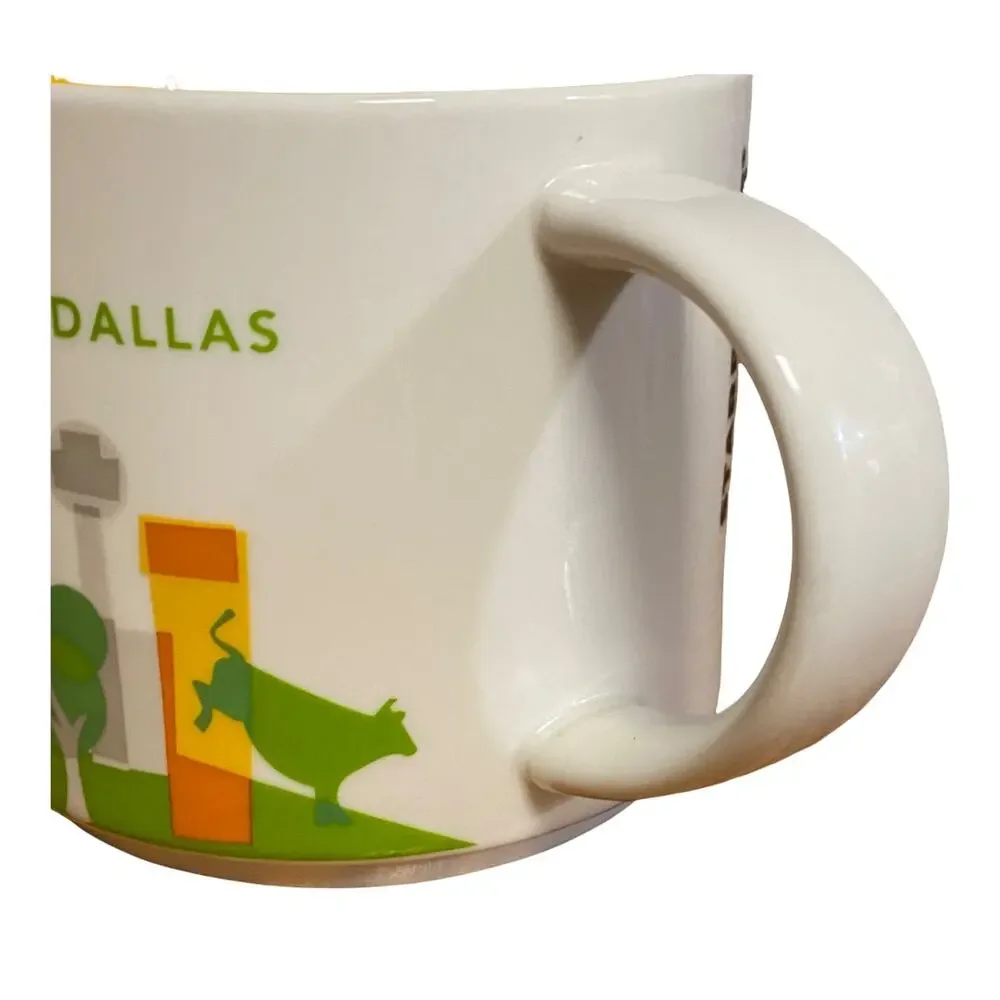 Starbucks Dallas Texas TX You Are Here Coffee Mug Cup 14oz 2015 Collectible